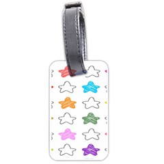 Stars Set Up Element Disjunct Image Luggage Tags (one Side)  by Sapixe