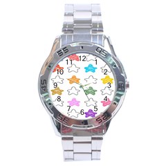 Stars Set Up Element Disjunct Image Stainless Steel Analogue Watch by Sapixe