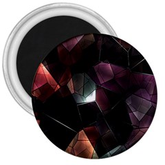 Crystals Background Design Luxury 3  Magnets by Sapixe