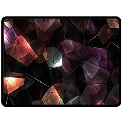 Crystals Background Design Luxury Fleece Blanket (large) 