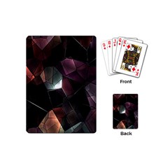 Crystals Background Design Luxury Playing Cards (mini)  by Sapixe