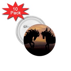 Horses Sunset Photoshop Graphics 1 75  Buttons (10 Pack) by Sapixe