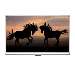 Horses Sunset Photoshop Graphics Business Card Holders by Sapixe