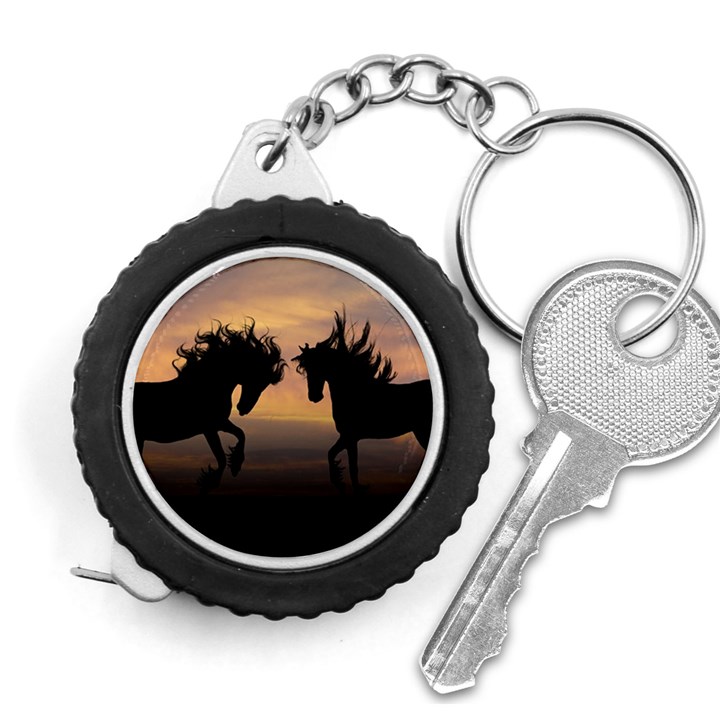 Horses Sunset Photoshop Graphics Measuring Tape