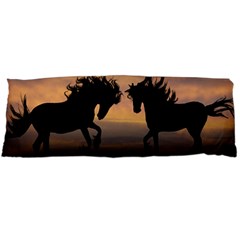 Horses Sunset Photoshop Graphics Body Pillow Case (dakimakura) by Sapixe