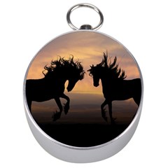 Horses Sunset Photoshop Graphics Silver Compasses by Sapixe