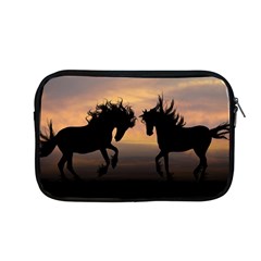 Horses Sunset Photoshop Graphics Apple Macbook Pro 13  Zipper Case by Sapixe