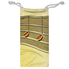 Music Staves Clef Background Image Jewelry Bag by Sapixe