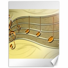 Music Staves Clef Background Image Canvas 12  X 16   by Sapixe