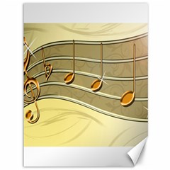 Music Staves Clef Background Image Canvas 36  X 48   by Sapixe