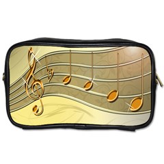 Music Staves Clef Background Image Toiletries Bags by Sapixe