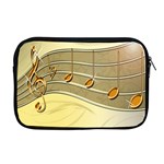 Music Staves Clef Background Image Apple MacBook Pro 17  Zipper Case Front