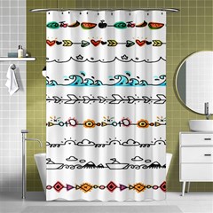 Decoration Element Style Pattern Shower Curtain 48  X 72  (small)  by Sapixe