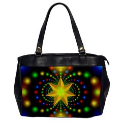 Christmas Star Fractal Symmetry Office Handbags by Sapixe