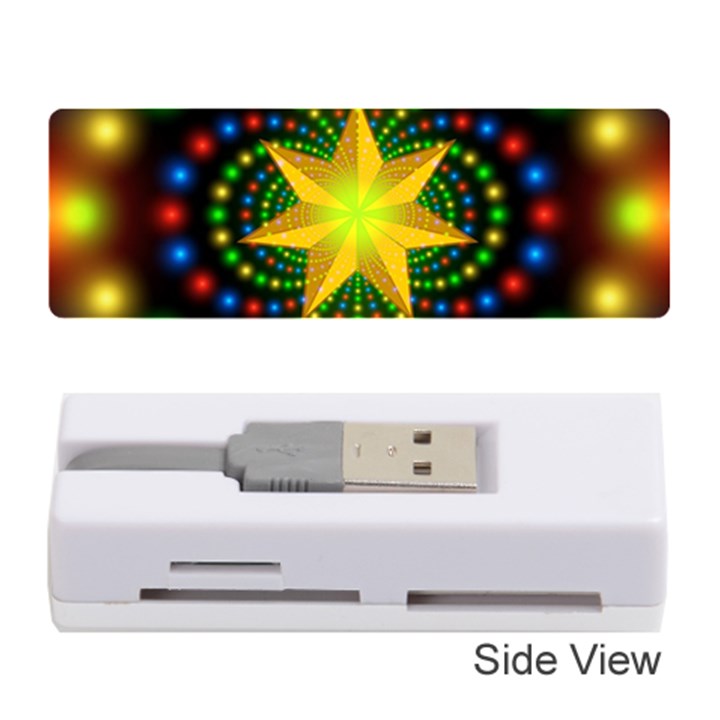 Christmas Star Fractal Symmetry Memory Card Reader (Stick) 