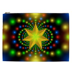 Christmas Star Fractal Symmetry Cosmetic Bag (xxl)  by Sapixe