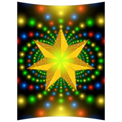 Christmas Star Fractal Symmetry Back Support Cushion by Sapixe