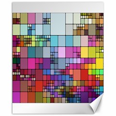 Color Abstract Visualization Canvas 16  X 20   by Sapixe