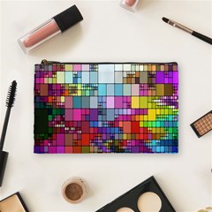 Color Abstract Visualization Cosmetic Bag (medium)  by Sapixe