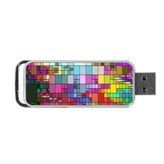 Color Abstract Visualization Portable Usb Flash (one Side) by Sapixe