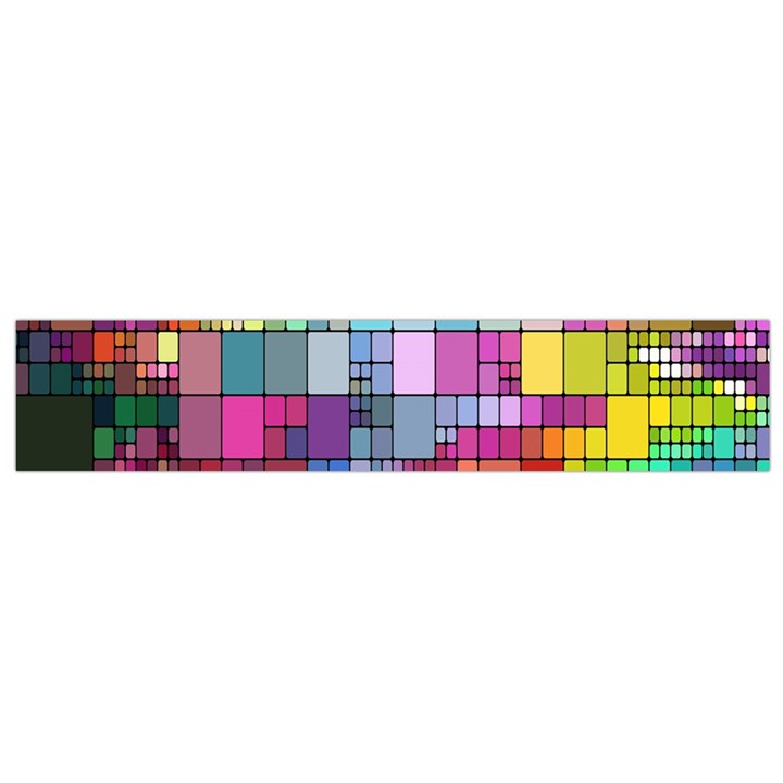 Color Abstract Visualization Small Flano Scarf