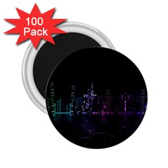 City Night Skyscrapers 2.25  Magnets (100 pack) 