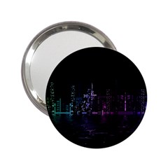 City Night Skyscrapers 2 25  Handbag Mirrors by Sapixe