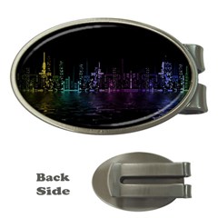 City Night Skyscrapers Money Clips (Oval) 