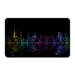 City Night Skyscrapers Magnet (Rectangular)