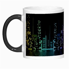 City Night Skyscrapers Morph Mugs