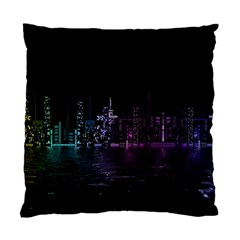 City Night Skyscrapers Standard Cushion Case (One Side)