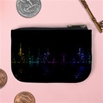 City Night Skyscrapers Mini Coin Purses Back