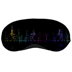 City Night Skyscrapers Sleeping Masks