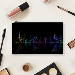 City Night Skyscrapers Cosmetic Bag (Medium) 