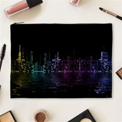 City Night Skyscrapers Cosmetic Bag (XL)