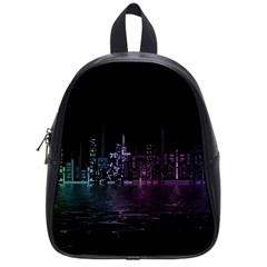 City Night Skyscrapers School Bag (Small)