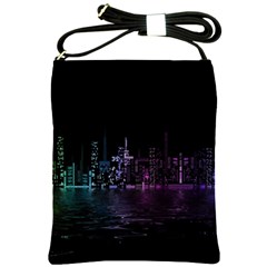 City Night Skyscrapers Shoulder Sling Bags