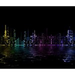 City Night Skyscrapers Deluxe Canvas 14  x 11  14  x 11  x 1.5  Stretched Canvas