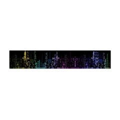 City Night Skyscrapers Flano Scarf (mini) by Sapixe