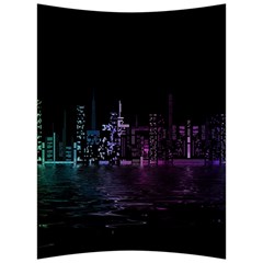 City Night Skyscrapers Back Support Cushion by Sapixe