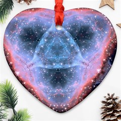 Sacred Geometry Mandelbrot Fractal Ornament (heart) by Sapixe