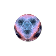 Sacred Geometry Mandelbrot Fractal Golf Ball Marker by Sapixe