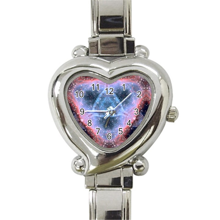 Sacred Geometry Mandelbrot Fractal Heart Italian Charm Watch