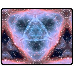 Sacred Geometry Mandelbrot Fractal Double Sided Fleece Blanket (medium)  by Sapixe