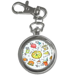 Colorful Doodle Soda Cartoon Set Key Chain Watches by Sapixe