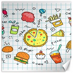 Colorful Doodle Soda Cartoon Set Canvas 20  X 20   by Sapixe