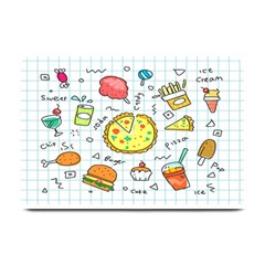 Colorful Doodle Soda Cartoon Set Plate Mats by Sapixe