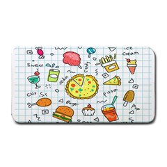 Colorful Doodle Soda Cartoon Set Medium Bar Mats by Sapixe