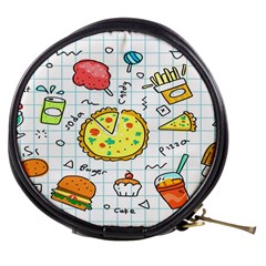 Colorful Doodle Soda Cartoon Set Mini Makeup Bags by Sapixe