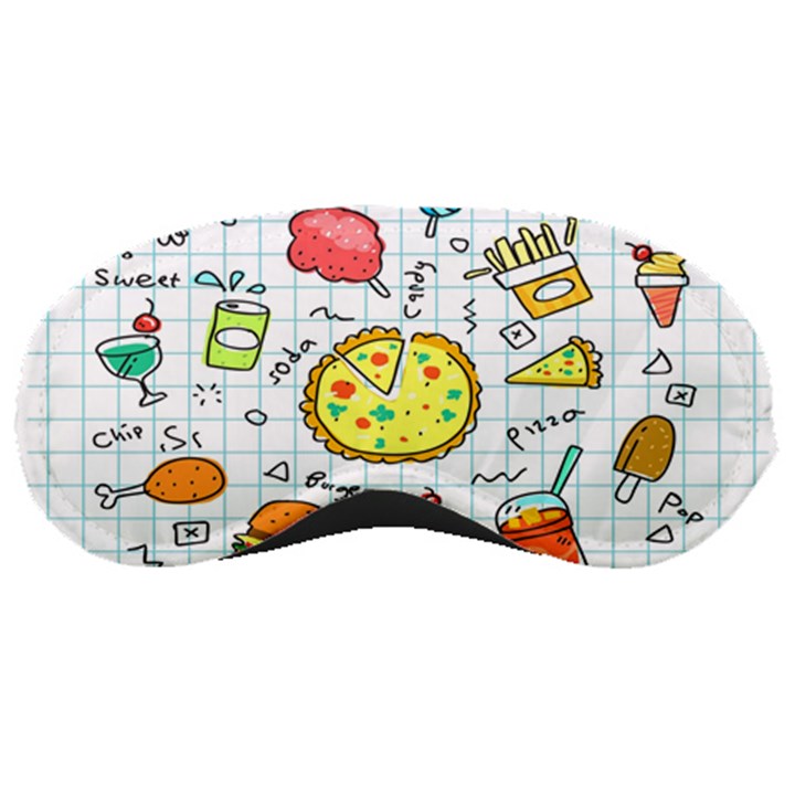 Colorful Doodle Soda Cartoon Set Sleeping Masks